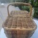 Wicker picnic basket