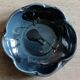 Spanish cup in midnight blue ceramic spotted with black by Ignacio Buxo