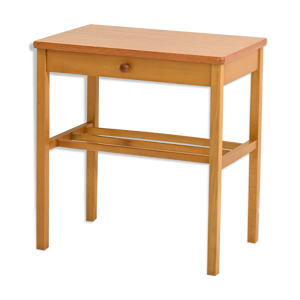table de chevet en teck avec porte-magazines