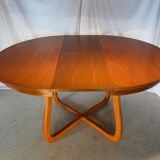 Scandinavian vintage extendable round table