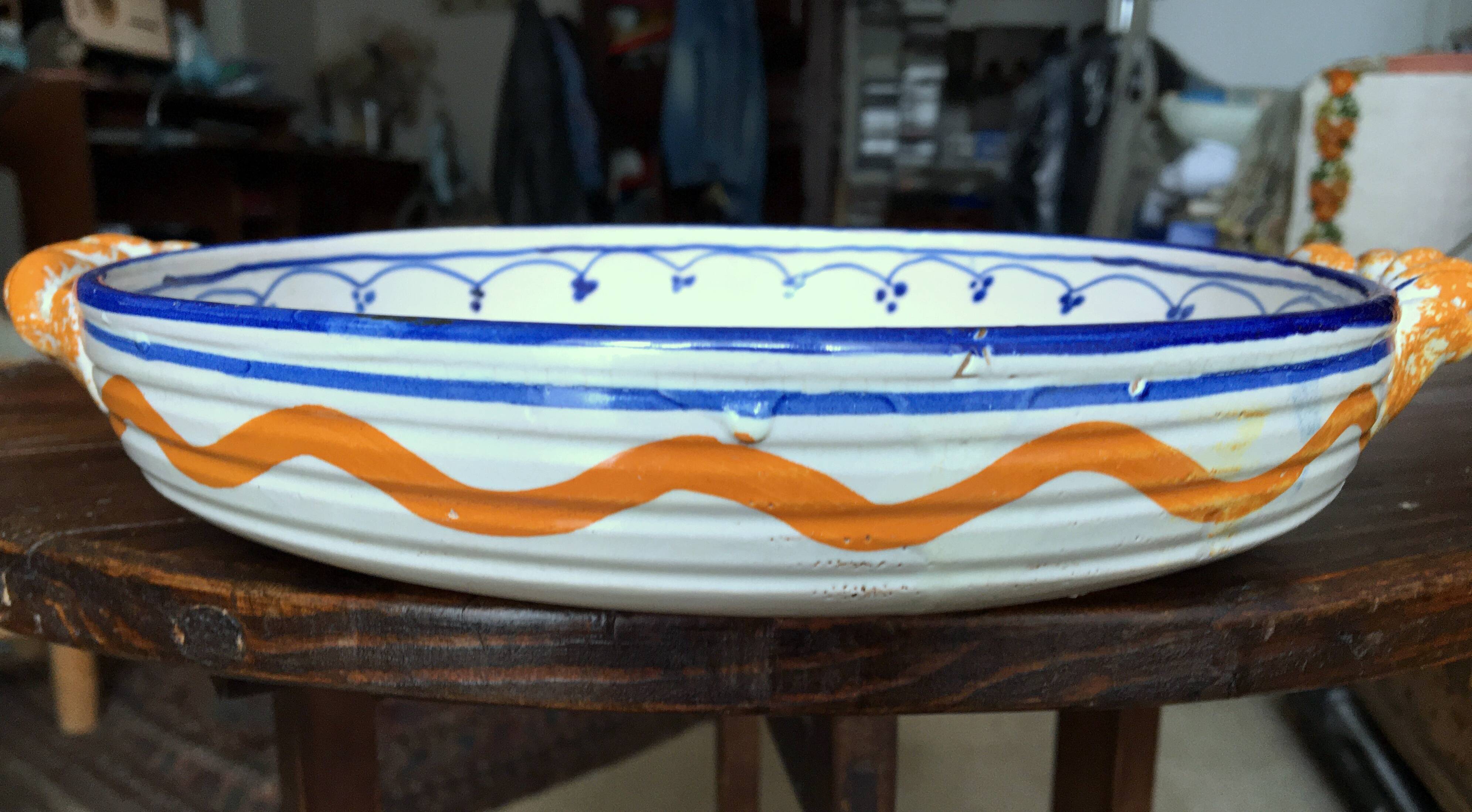 Italian earthenware dish