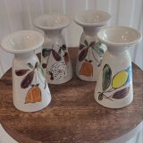 Mazagrans Mugs X 4 in glazed stoneware from the 70s
