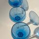 Six crystal wine glasses Val Saint Lambert model Saumur.