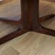 Table Ovale & Pied Central Vintage Année 1960 / 1970