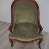 Louis XV/Louis XVI mahogany style chair