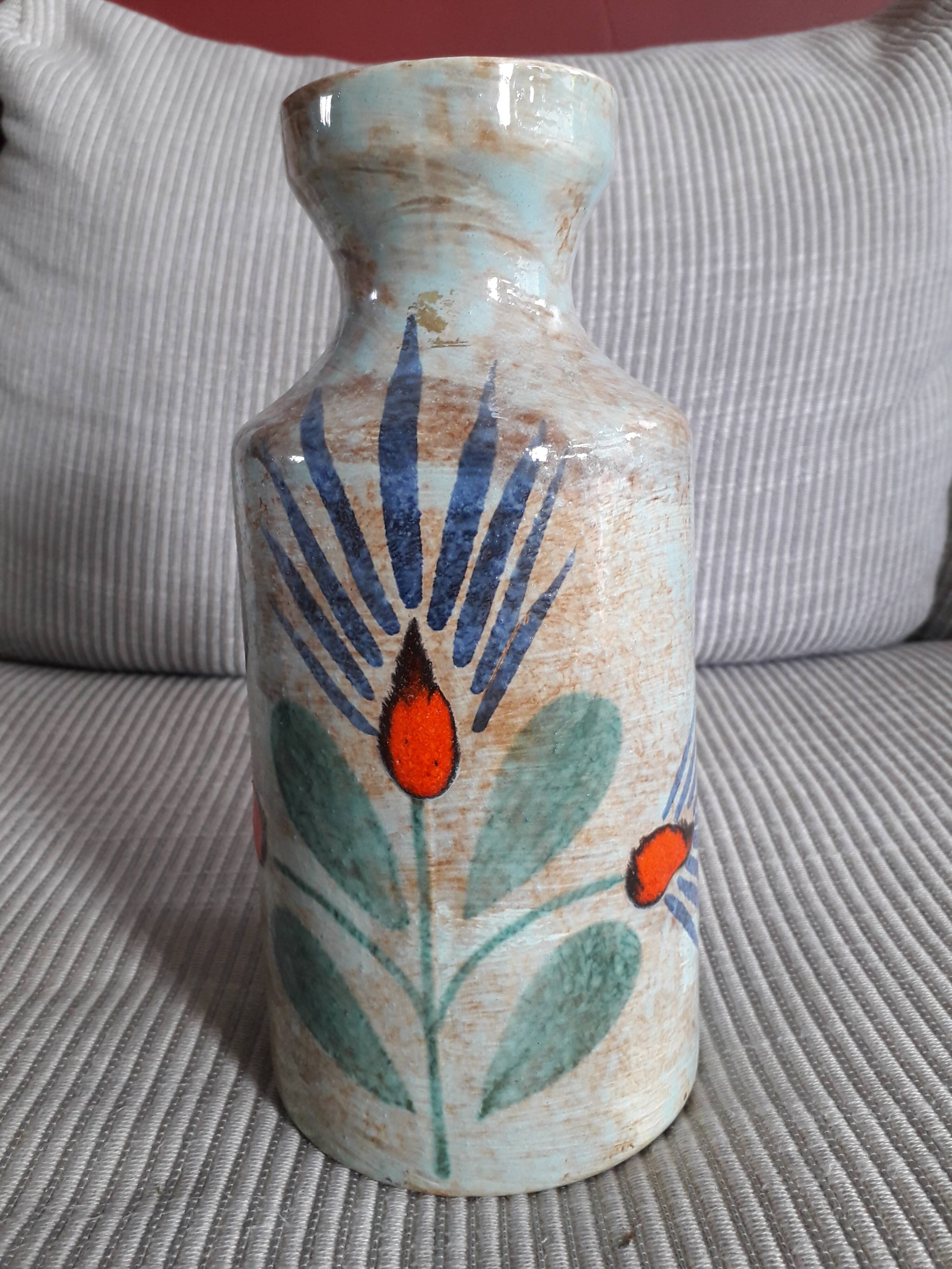 Vintage Saint Clément ceramic vase