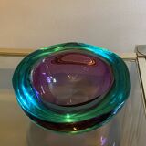 Murano purple turquoise pocket emptier