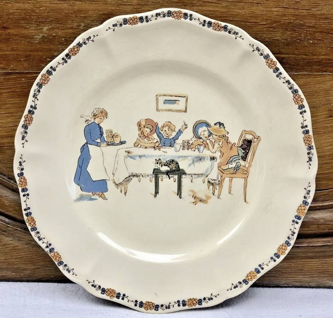 6 Sarreguemines Enfants Richard dinner plates