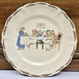 6 Sarreguemines Enfants Richard dinner plates