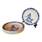 Blue flower plates Badonviller