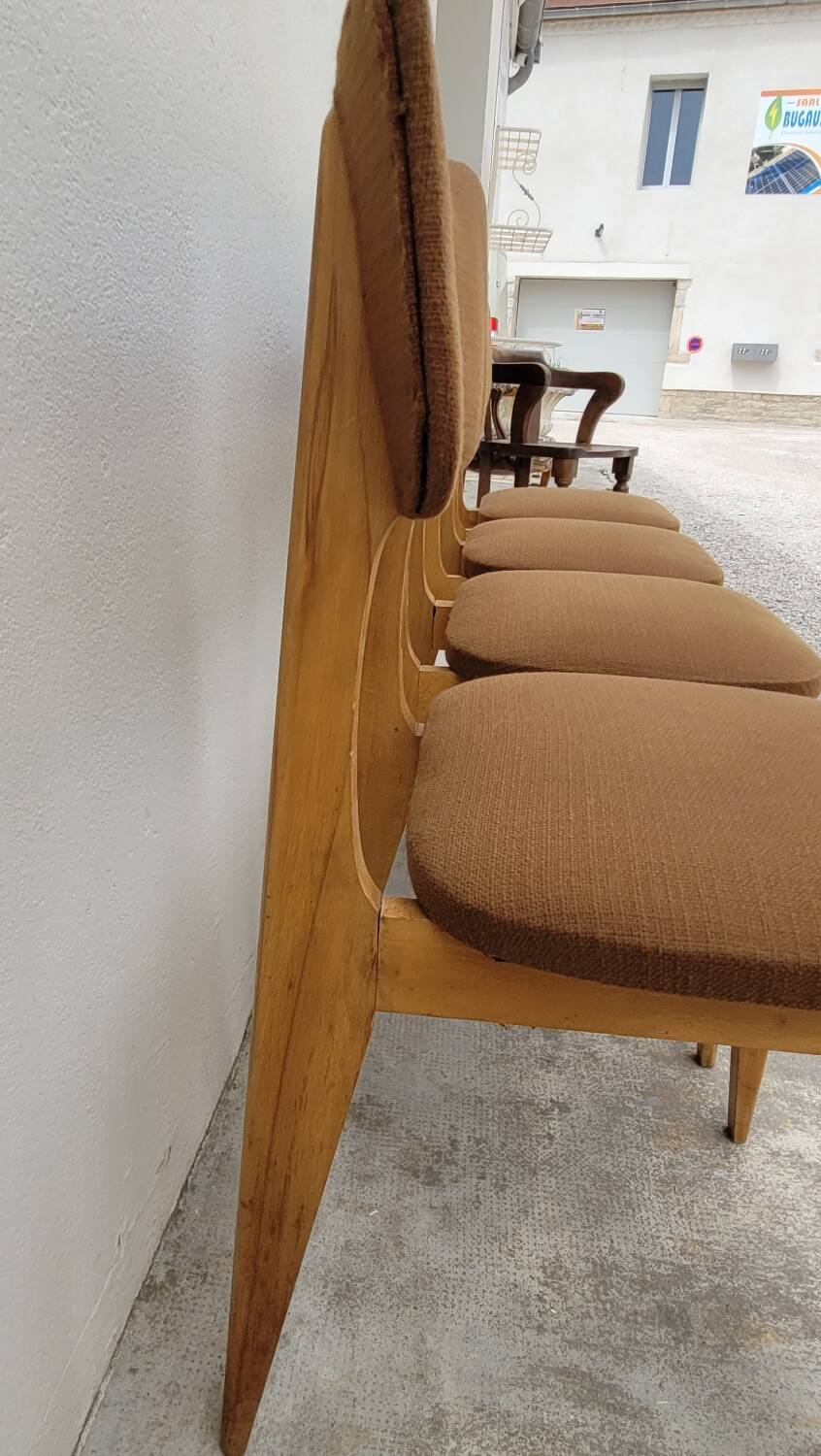 Series of 4 vintage chairs - 1950s