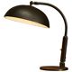 Modernist desk lamp in patinated brass from the 1930s.