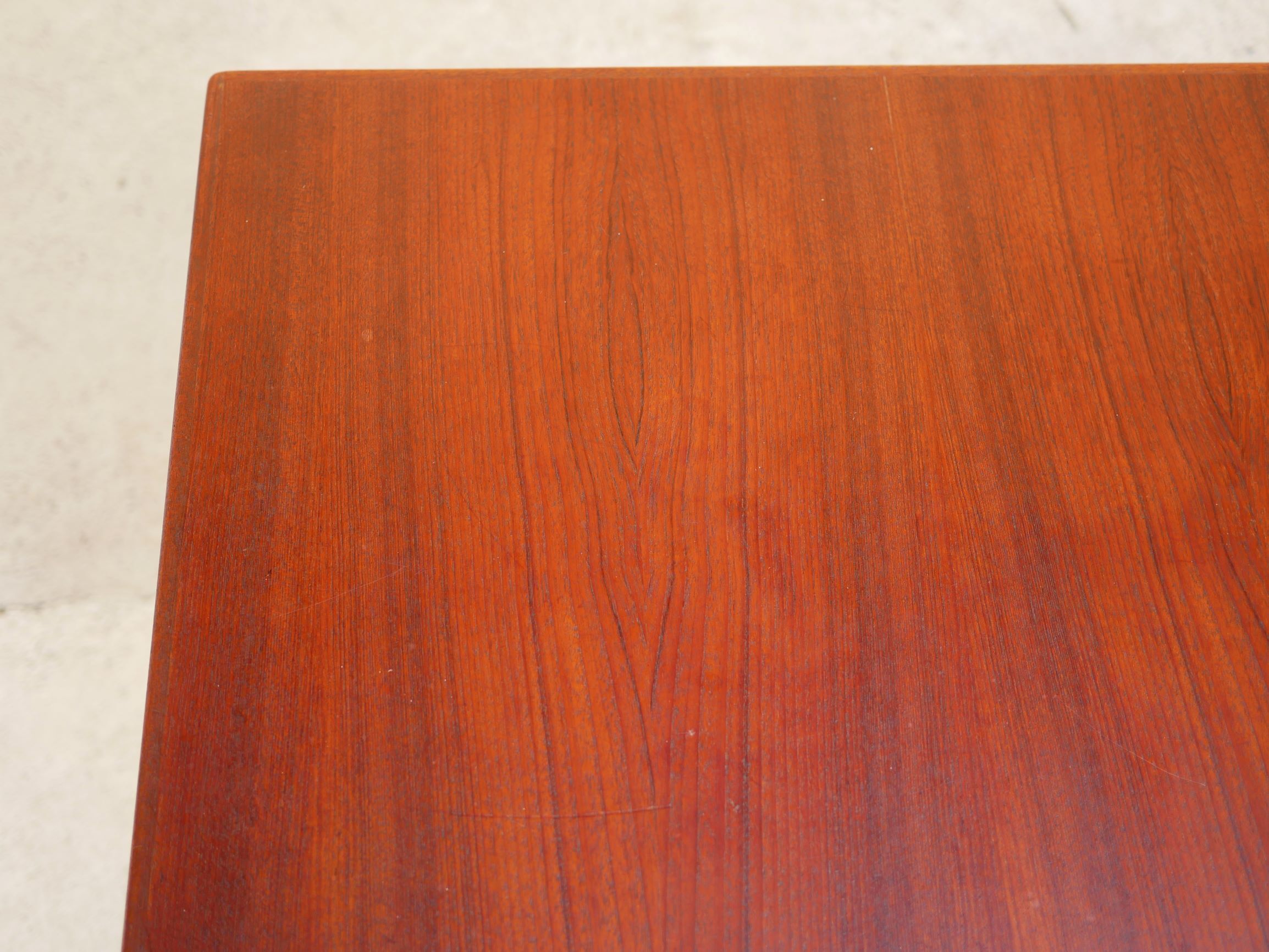 Scandinavian teak expandable dining table by Farstrup Mobelfabrik editions