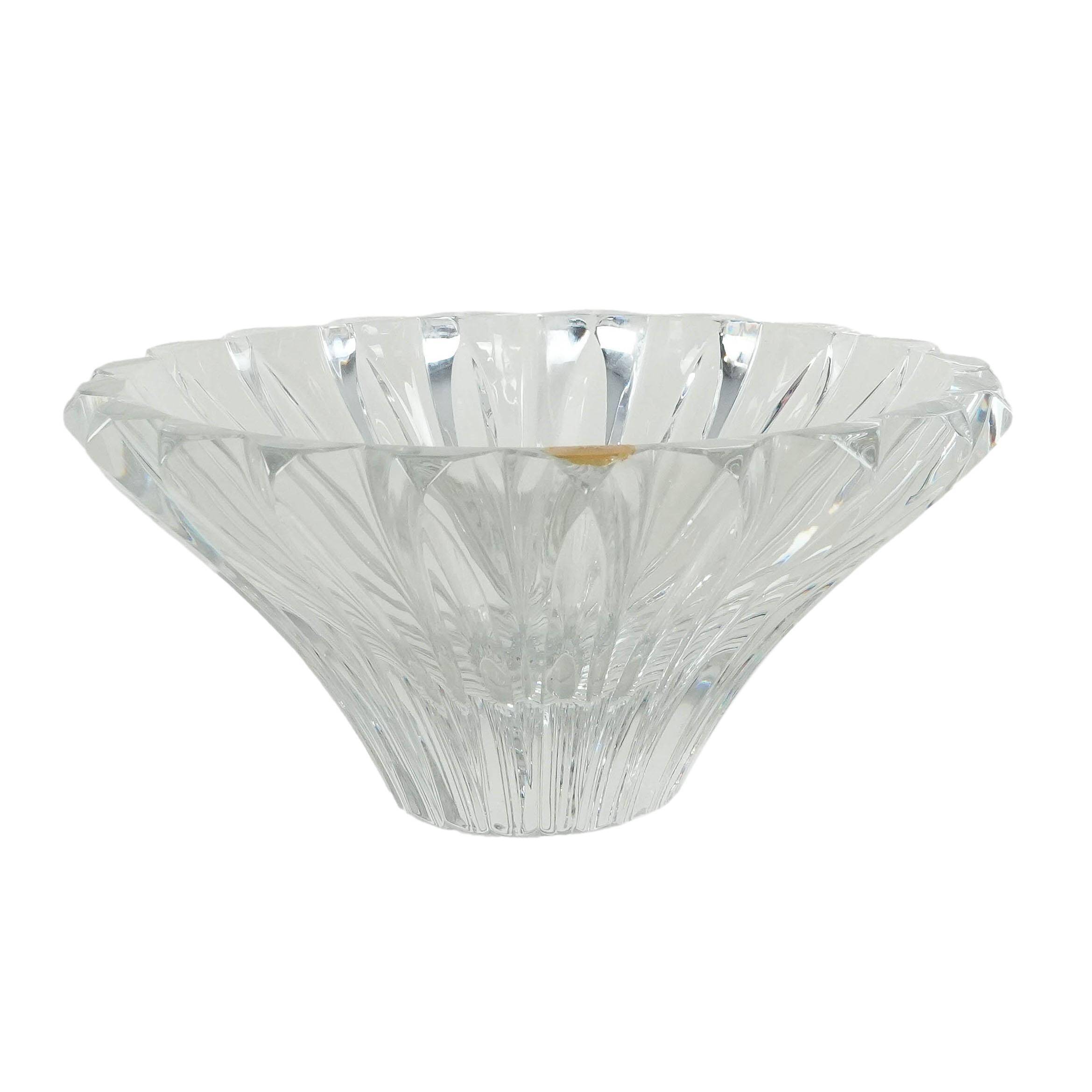 Glass bowl, Finnish design, 1970s, manufactured by Riihimäen Lasi