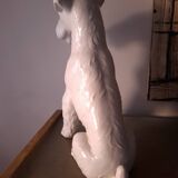 Fox Terrier Cracked Ceramic Dog