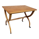 Table d’appoint sur roulettes design italien années 50