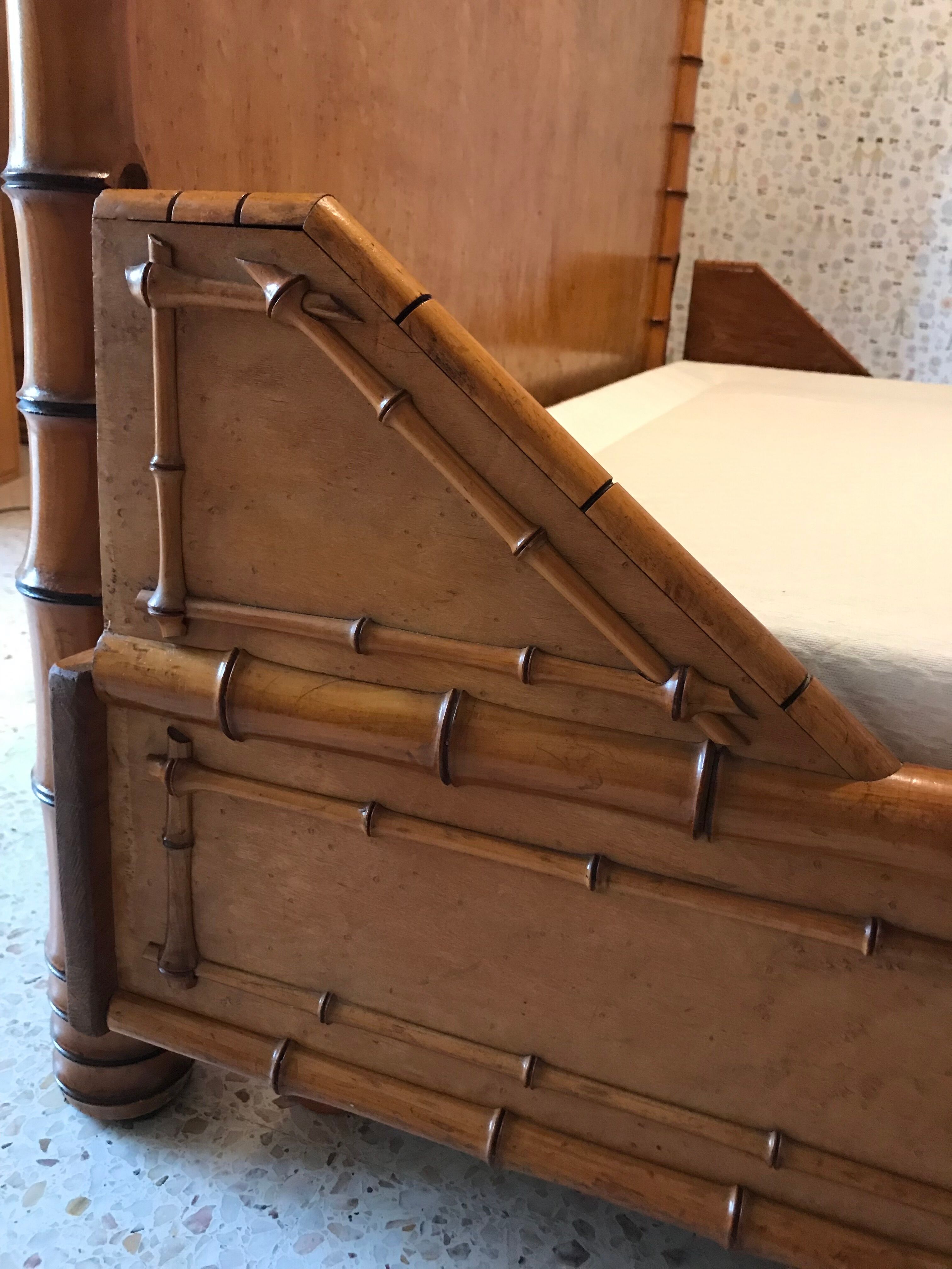 Bed bamboo collection circa 1870 Napoleon III
