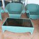 Large rattan lounge