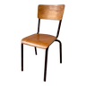 School chair Tubauto France vintage 60s