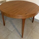 Table danoise teck scandinave par Oluf Theodor Larsen 1960 extensible