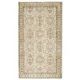 1970s Turkish Oushak Handmade Wool Cotton Beige Area Rug115x202