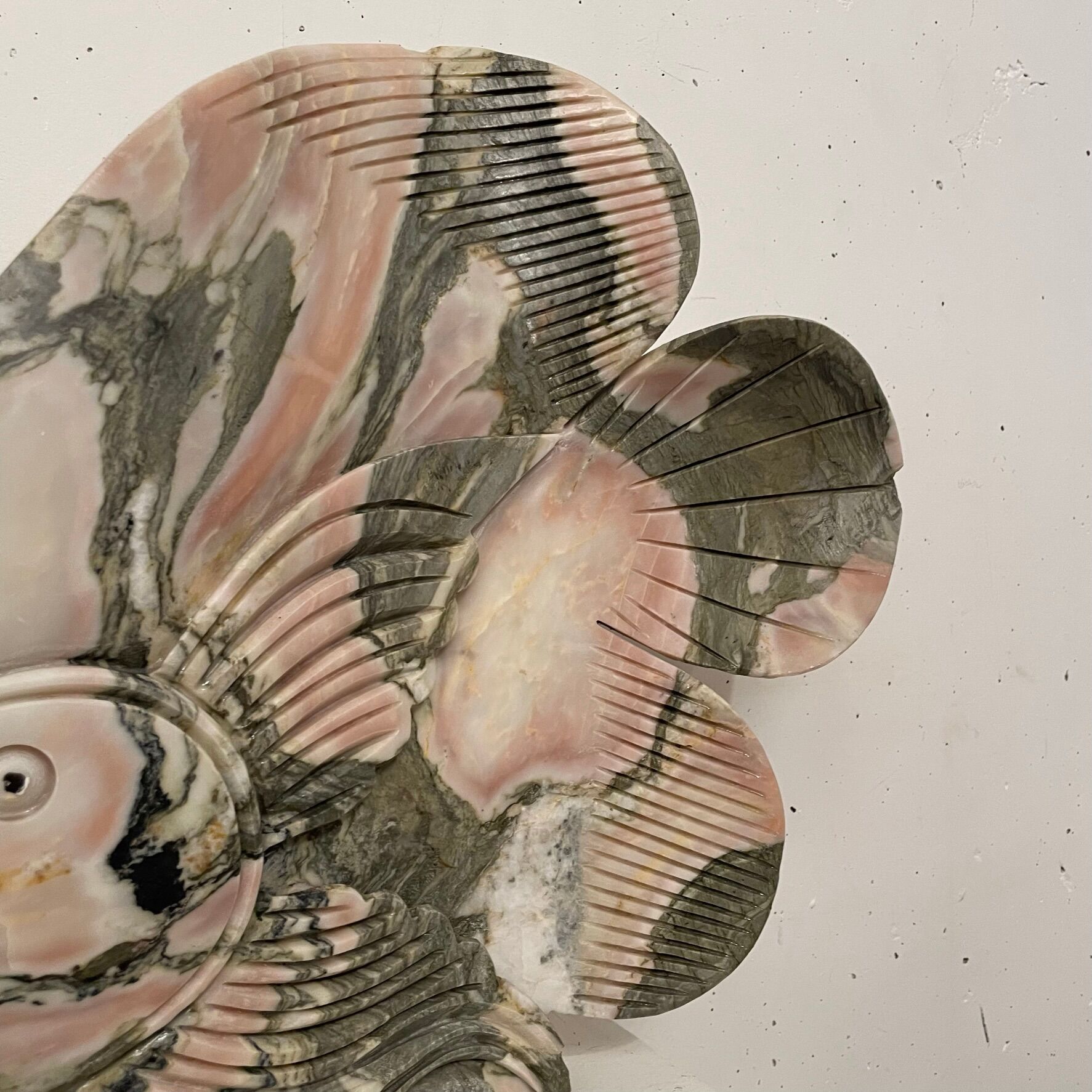 Pink marble fish 1980