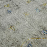 Handmade oriental 1980s 268 cm x 365 cm grey wool carpet