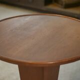 Guéridon en placage de sapelli art déco 1940’s