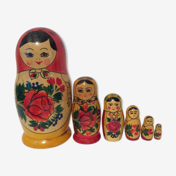 Vintage old Russian dolls