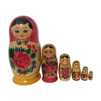 Vintage old Russian dolls