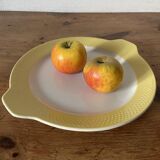 Plat à tarte 60s vintage jaune