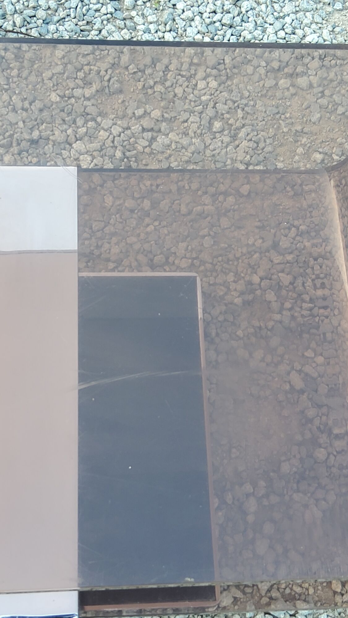 Coffee table from the 70s in chromed steel and smoked plexiglass double swivel trays