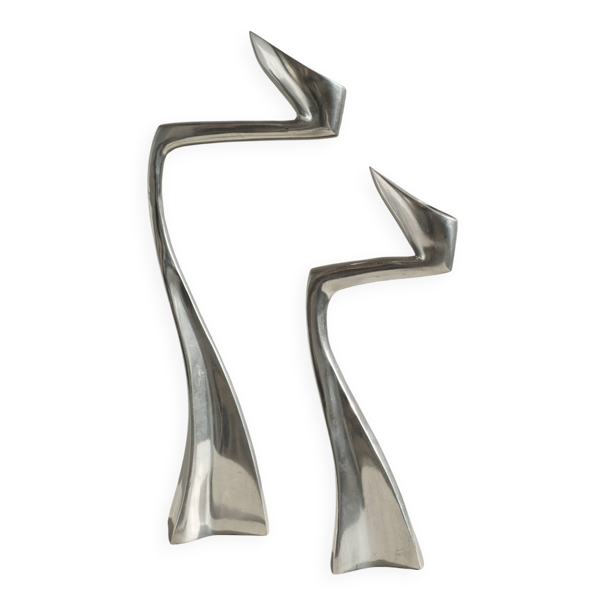Pair of candleholders by Matthew Hilton 80s