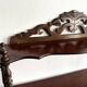 Large Napoleon III shelf in turned wood with a pediment.