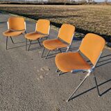 Set of 4 vintage Italian chairs