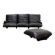 Canapé vintage Marsala pour Ligne Roset en cuir marron, 1980