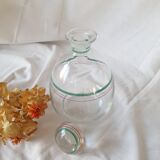 Round glass bottle decanter