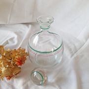 Carafe flacon  rond en verre