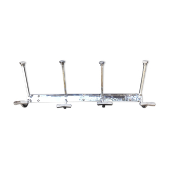 nickel-plated brass coat rack