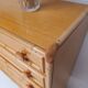 Bamboo and rattan wood chest of drawers from the 60s