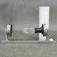 Pair of Art Deco Chrome and Glass Wall Lights, 1930s