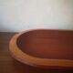 Oval teak dish