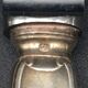 6 table knives in silver metal model coquille