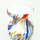 Art Deco vase, spatterglass, Bohemia, Czechoslovakia, 1950s