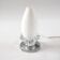 Lampe flute satinée ancienne