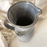 Enamelled terracotta pitcher