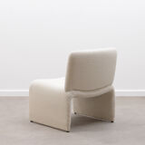 Set of 2 teddy lounge chairs, 70s Italy