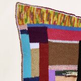 Handmade Crochet Patchwork Throw Blanket Bedspread