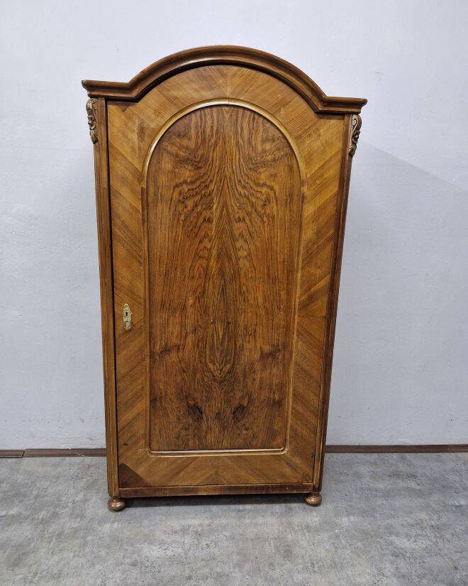 Unique walnut wardrobe by Ludwikowska