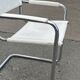 Set of 4 dining chairs in white, S34 Mart Stam/Marcel Breuer style Italy